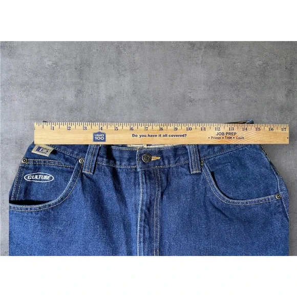 Culture Jeans Y2K Carpenter Denim 30x24.5 Dark Wash Baggy Skater Vintage Utility - Picture 5 of 8